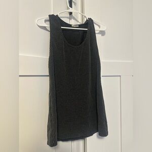 Chic Black and White Striped Tank Top